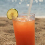 Sex on the beach cocktail