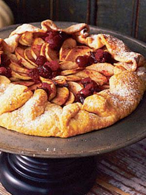 Apple cranberry tart