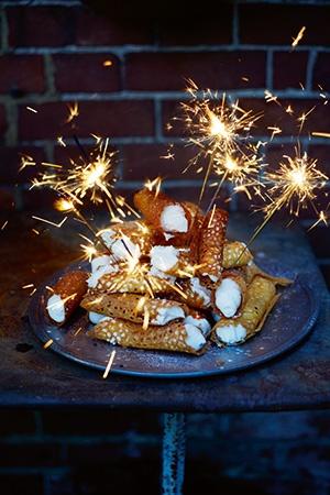 Orange Cream Brandy Snaps | Kitchen Geekery