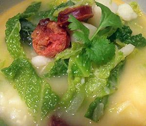 Chorizo and cabbage soup | Kitchen Geekery