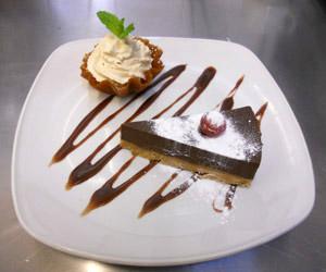 Chocolate torte with Espresso cream