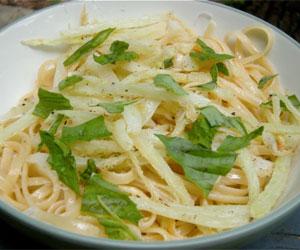 Linguine with fried fennel | Kitchen Geekery