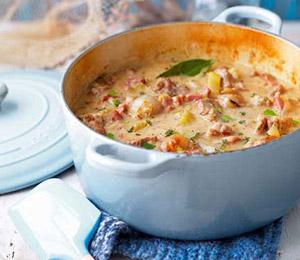 Normandy Pork Casserole with Apple Brandy | Kitchen Geekery