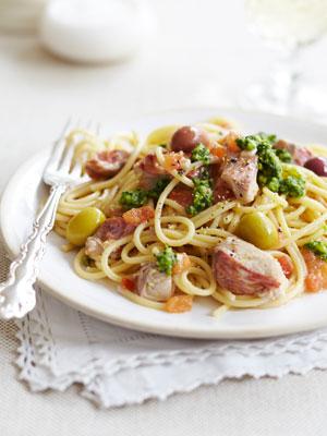 Spaghetti with red mullet ragout | Kitchen Geekery