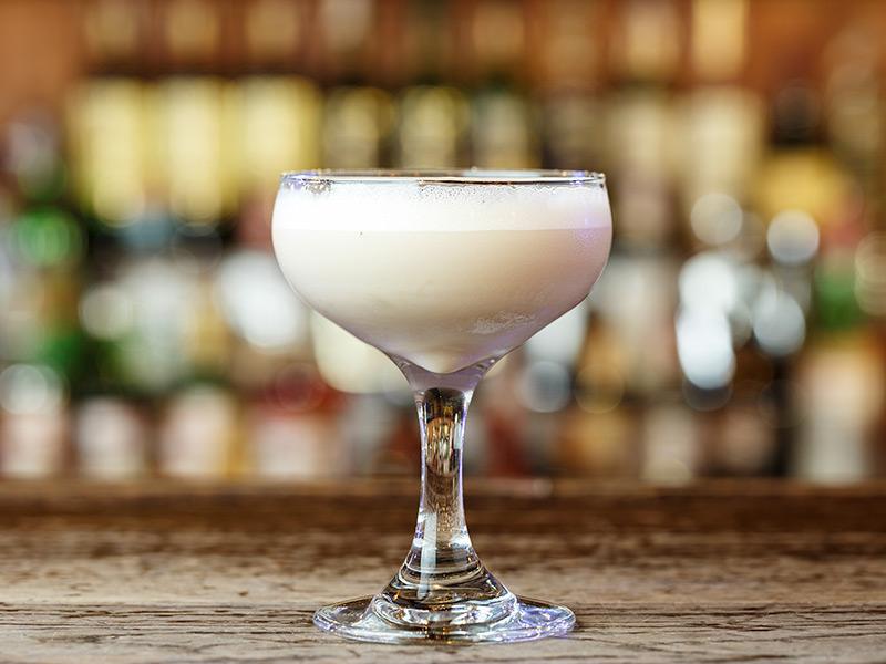 Porto flip cocktail